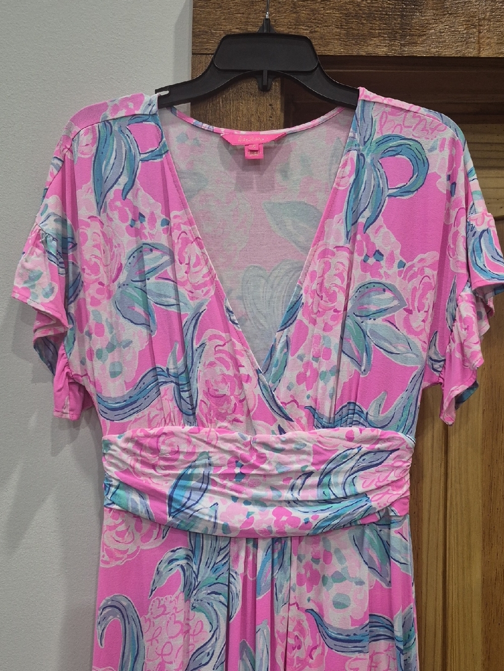 Lilly Pulitzer Jesse Flutter Maxi Dress In Pinking Positive Size Medium - Picture 4 of 5